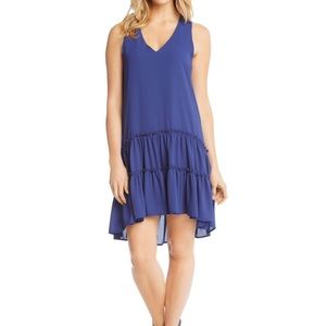 NWT Karen Kane Ruffle Hem Midi